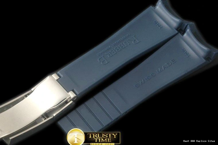 Good Copy Rolex Watches – Insignia Strap 18 with Clasp 20 Rubber Dark ROLACC021C Blue 1031